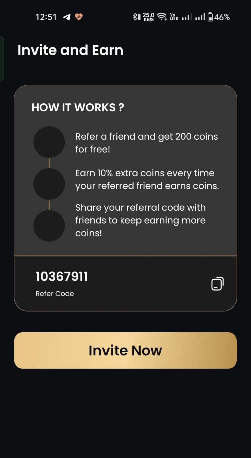 coin day app referral option