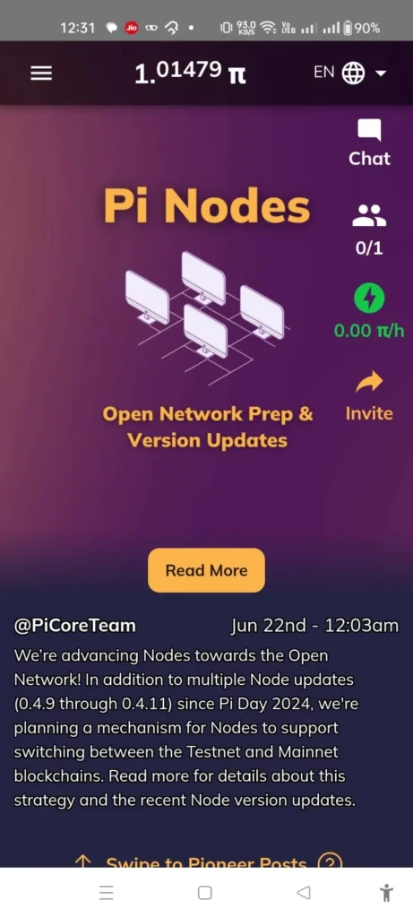 pi network app dashboard